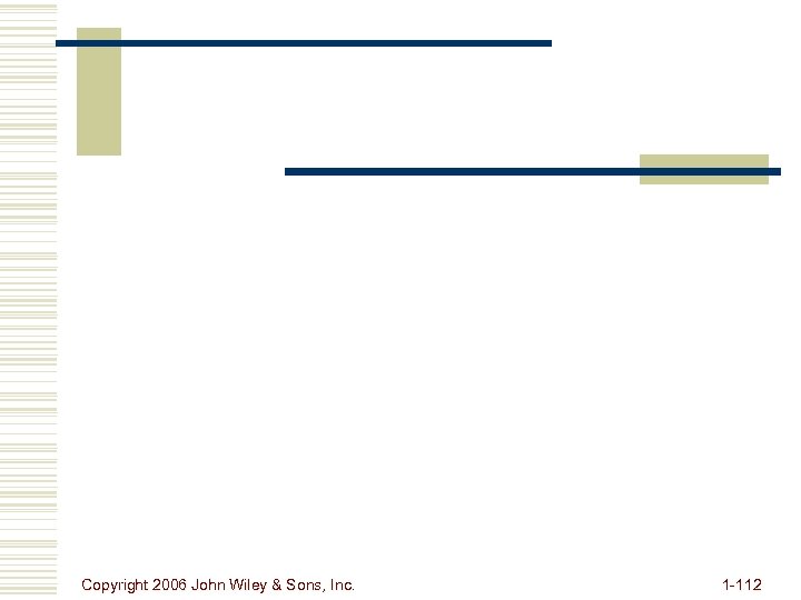 Copyright 2006 John Wiley & Sons, Inc. 1 -112 