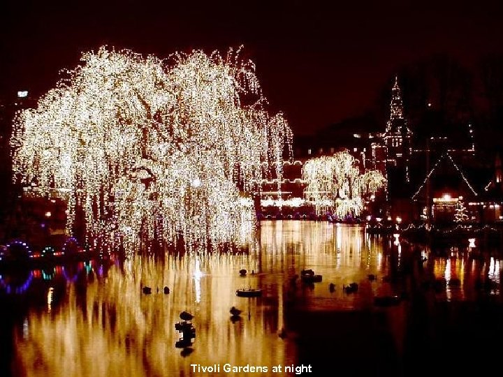 Tivoli Gardens at night 