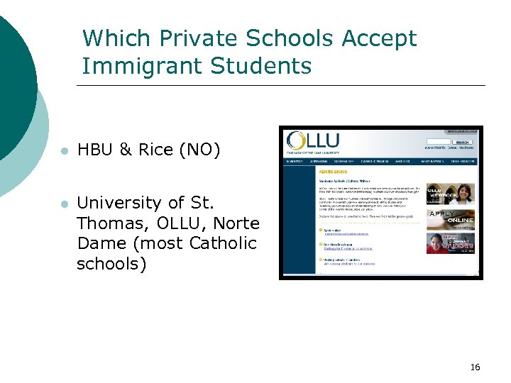 Which Private Schools Accept Immigrant Students l HBU & Rice (NO) l University of