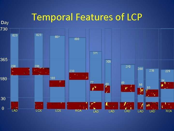 Temporal Features of LCP Day 730 623 607 600 371 365 305 286 270