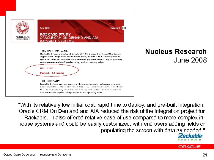 Nucleus Research June 2008 