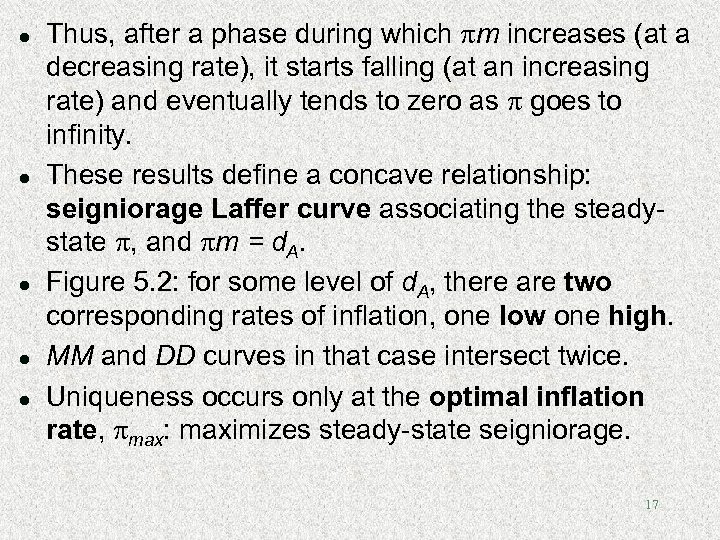 l l l Thus, after a phase during which m increases (at a decreasing