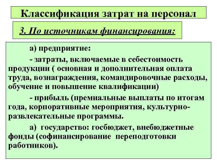 Затраты на обучение