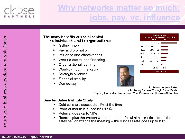 >european business development solutions< Why networks matter so much: jobs, pay, vc, influence The