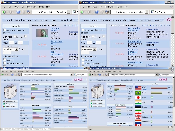 >european business development solutions< Orkut: screenshots Hendrik Deckers - September 2004 