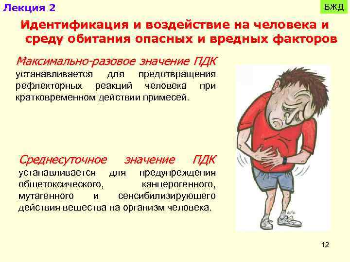 Лекция 2 БЖД Идентификация и воздействие на человека и среду обитания опасных и вредных