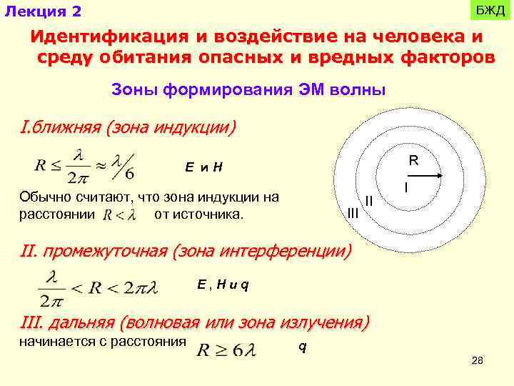 Лекция 2 БЖД Идентификация и воздействие на человека и среду обитания опасных и вредных