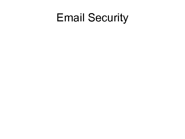 Email Security 