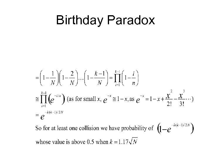 Birthday Paradox 