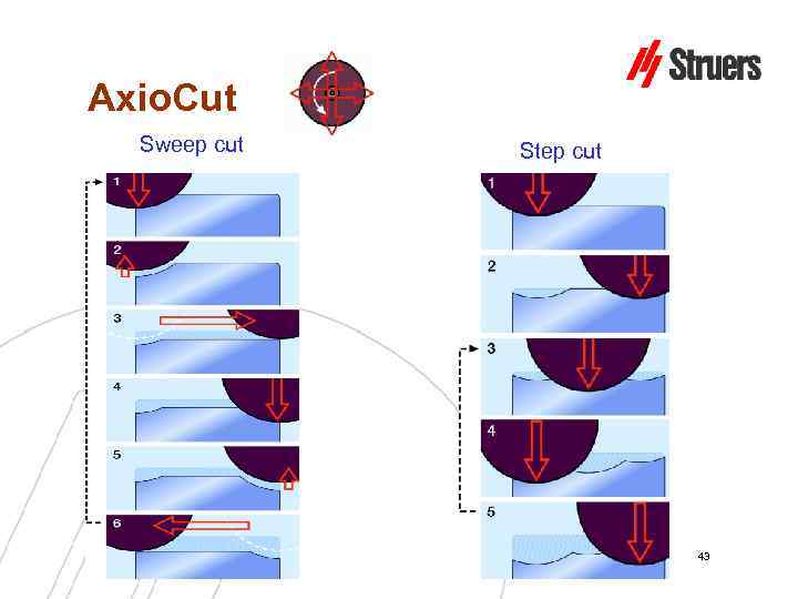 Axio. Cut Sweep cut Step cut 43 