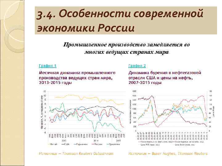 Особенности экономики