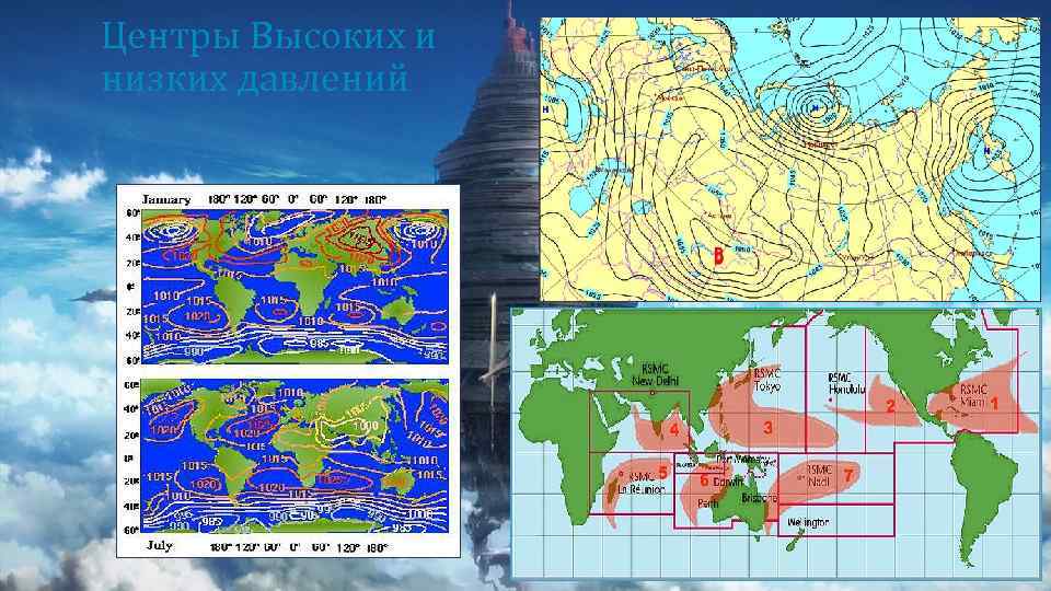 Центры Высоких и низких давлений 