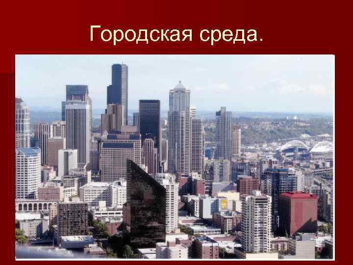 Городская среда. 
