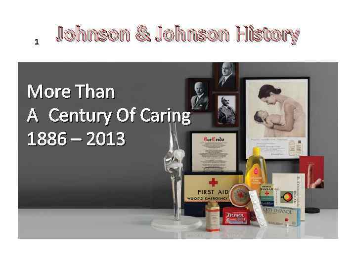 1 Johnson & Johnson History More Than A Century Of Caring 1886 – 2013 