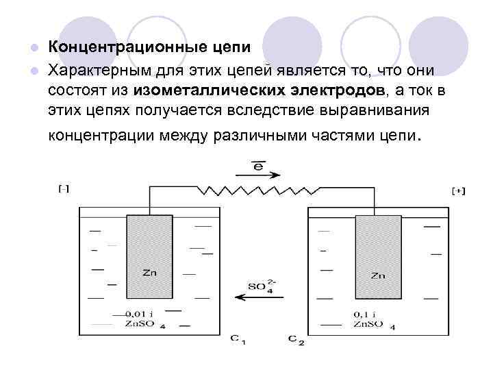 Схема гальванического элемента является концентрационной в случае