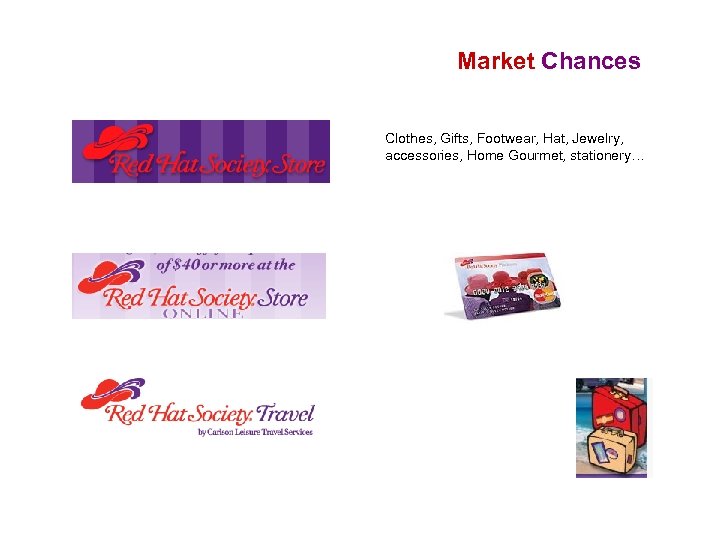 Market Chances Clothes, Gifts, Footwear, Hat, Jewelry, accessories, Home Gourmet, stationery… 