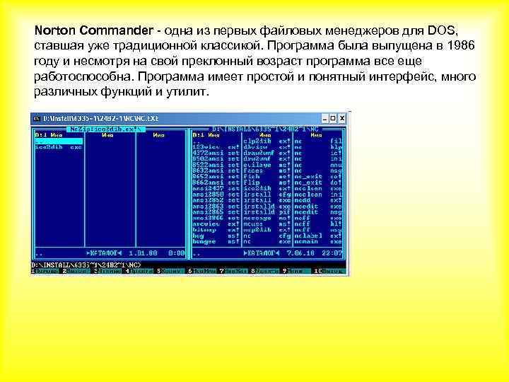 Norton commander dos. Norton Commander 5.0. Программная оболочка Norton Commander. Операционная оболочка Norton Commander. Интерфейс Norton Commander.