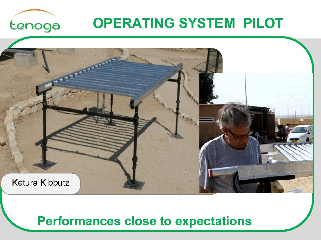 OPERATING SYSTEM PILOT Ketura Kibbutz Performances close to expectations 