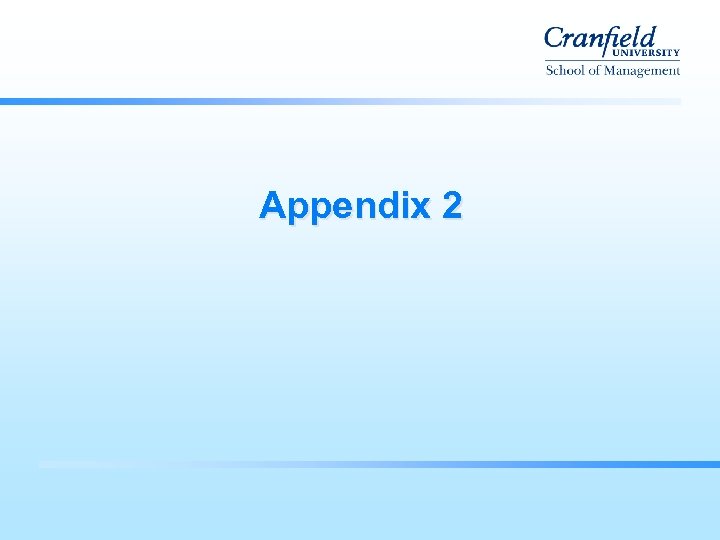 Appendix 2 