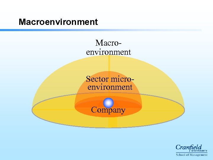 Macroenvironment Sector microenvironment Company 