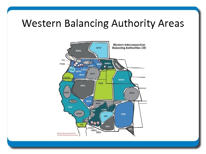 Western Balancing Authority Areas 