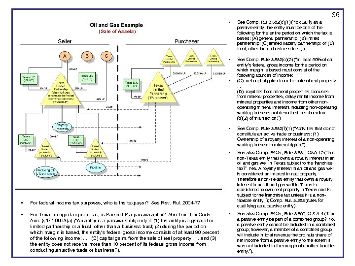 36 • See Comp. Rul 3. 582(c)(1) (“to qualify as a passive entity, the