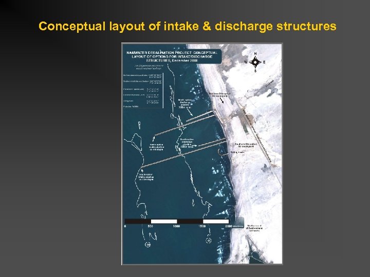 Conceptual layout of intake & discharge structures 
