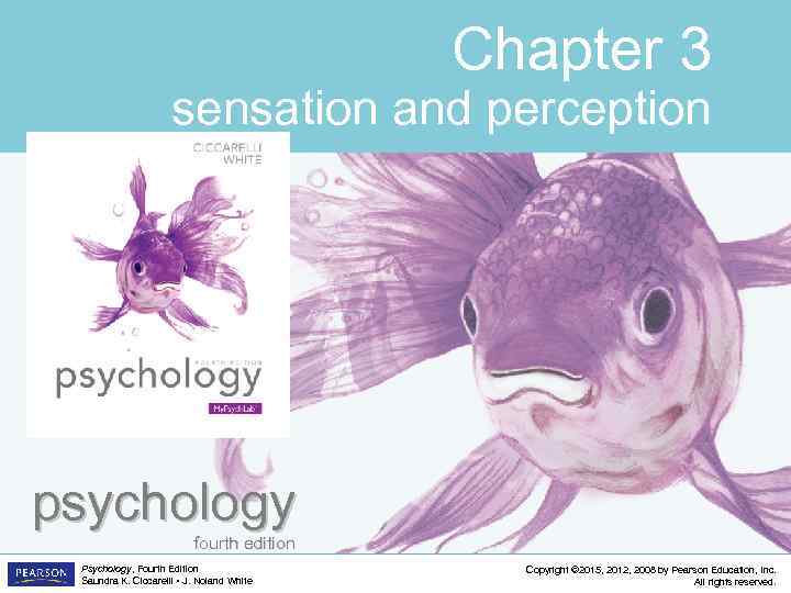 Chapter 3 sensation and perception psychology fourth edition Psychology, Fourth Edition Saundra K. Ciccarelli