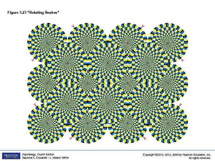 Figure 3. 23 “Rotating Snakes” Psychology, Fourth Edition Saundra K. Ciccarelli • J. Noland