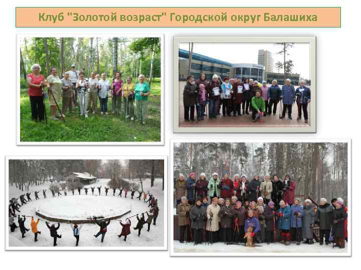 Клуб "Золотой возраст" Городской округ Балашиха 