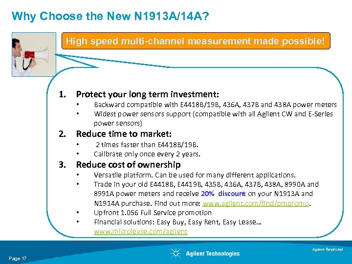 Why Choose the New N 1913 A/14 A? High speed multi-channel measurement made possible!