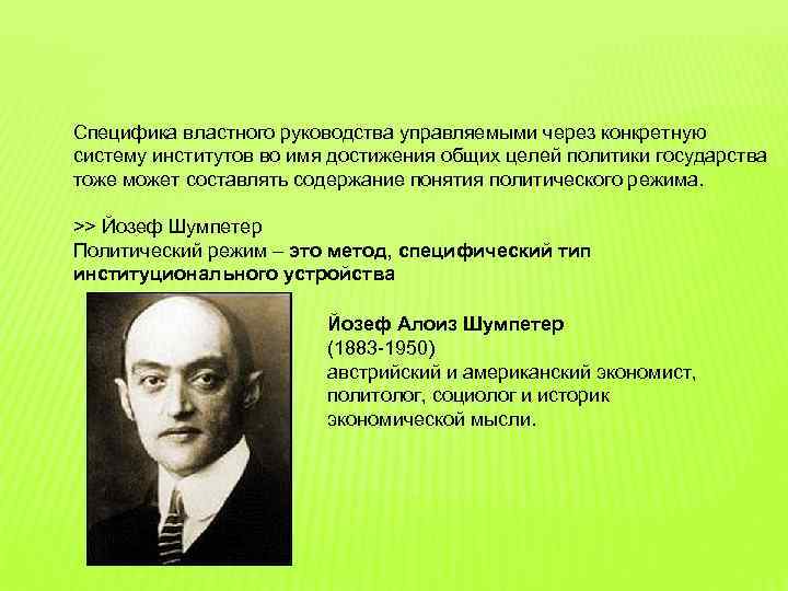 Специфика властного руководства управляемыми через конкретную систему институтов во имя достижения общих целей политики