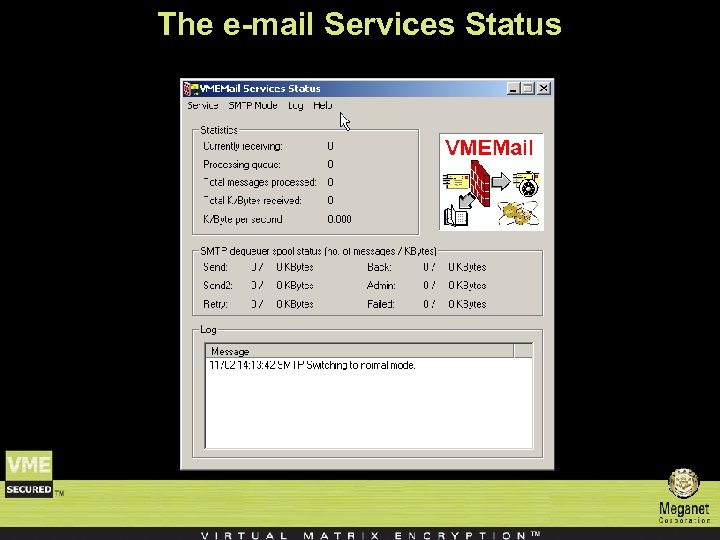 The e-mail Services Status 