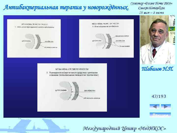 Антибактериальная терапия у новорождённых. Шабалов Н. П. 47/193 Лекции 