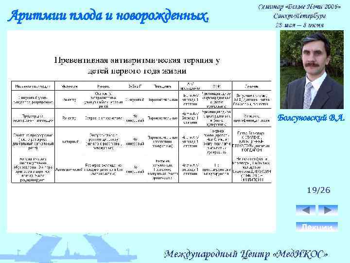 Аритмии плода и новорожденных. Болсуновский В. А. 19/26 Лекции 