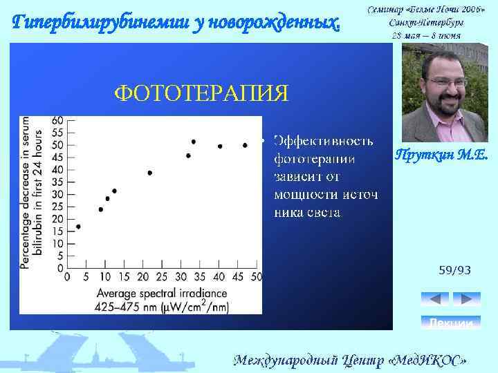Гипербилирубинемии у новорожденных. Пруткин М. Е. 59/93 Лекции 