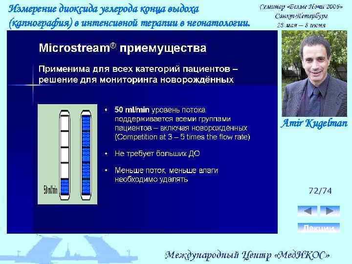Измерение диоксида углерода конца выдоха (капнография) в интенсивной терапии в неонатологии. Amir Kugelman 72/74