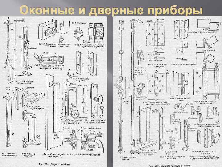 Оконные и дверные приборы 