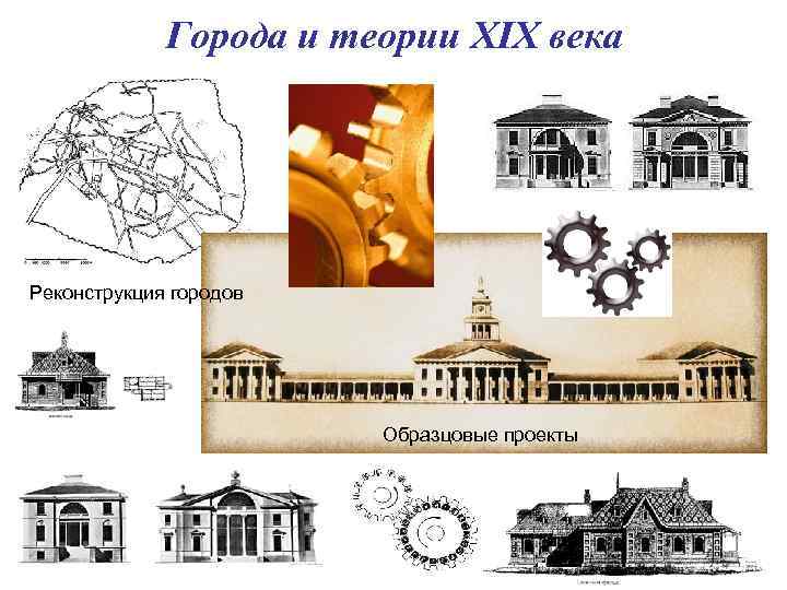Города и теории XIX века Реконструкция городов Образцовые проекты 