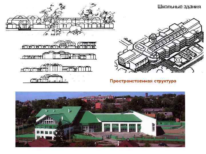 Школьные здания Пространственная структура 