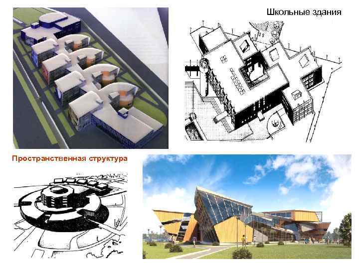 Школьные здания Пространственная структура 