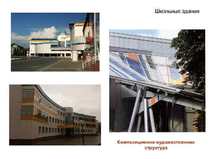 Школьные здания Композиционно-художественная структура 