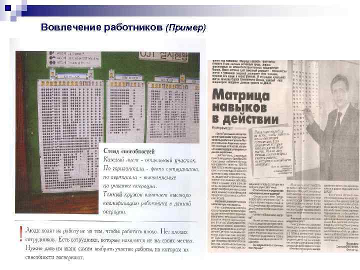 Вовлечение работников (Пример) 