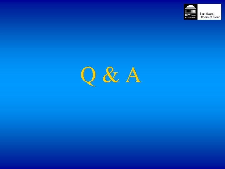 Q & A 