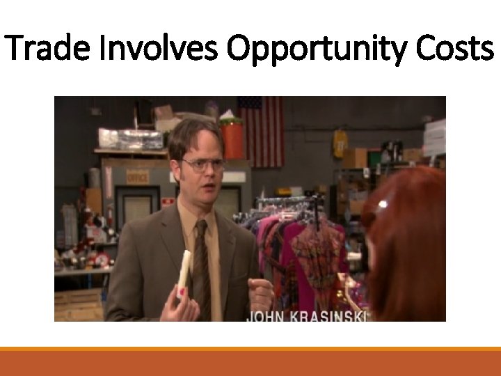 Trade Involves Opportunity Costs 