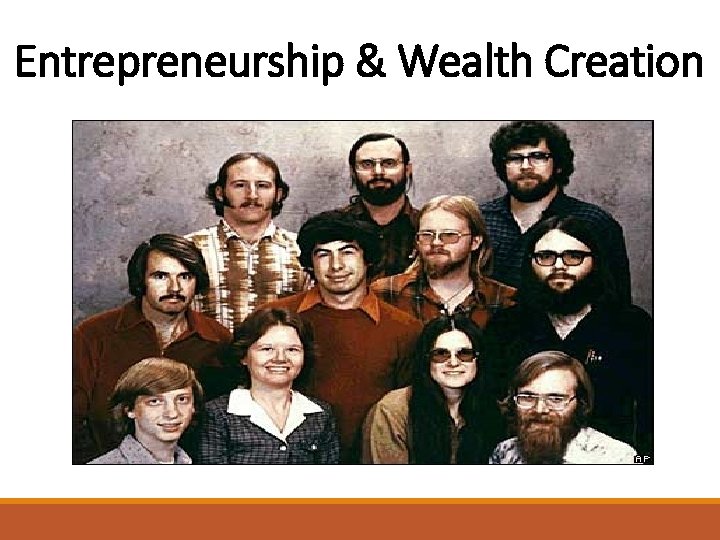 Entrepreneurship & Wealth Creation 