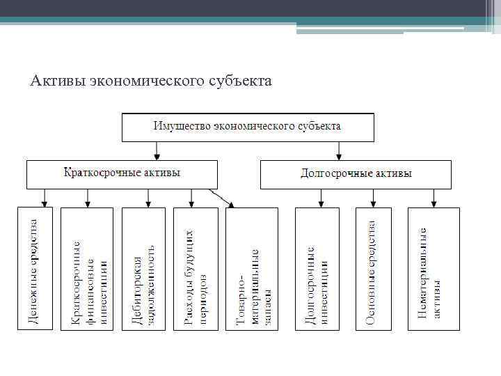 Активы экономического субъекта 