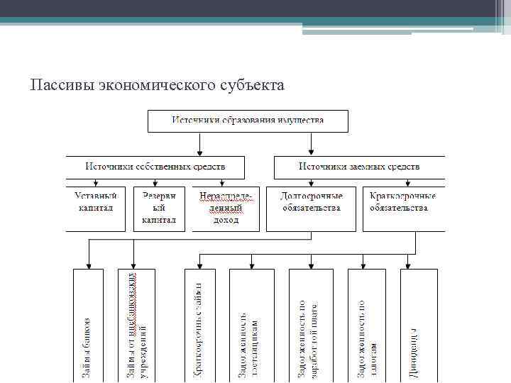 Пассивы экономического субъекта 