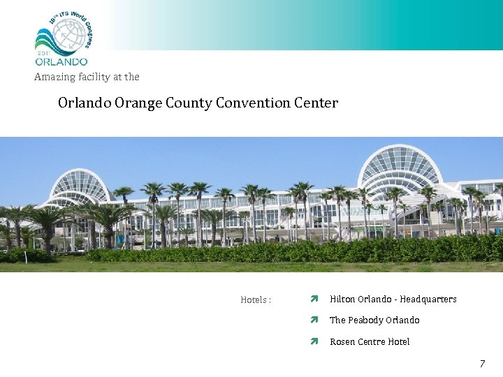 Amazing facility at the Orlando Orange County Convention Center Hotels : ì Hilton Orlando