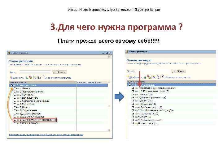 Автор: Игорь Курпас www. igorkurpas. com Skype: igorkurpas 3. Для чего нужна программа ?